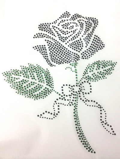 rosa di strass termoadesivi